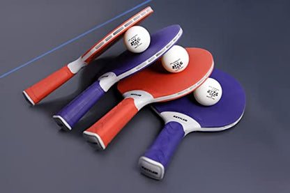 KETTLER Sport Outdoor 6 Table Tennis Table with 4-Player Bundle