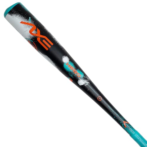 Axe | Hero | USA Baseball Bat | Drop -12 | 1-Piece Alloy | 2 1/2" Barrel | Riptide/Orange