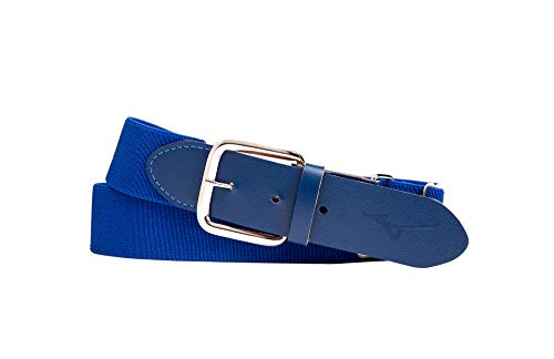 Mizuno Classic Elastic Baseball/Softball Belt | Youth and Adult - color: Royal Blue, size: Adult OSFM