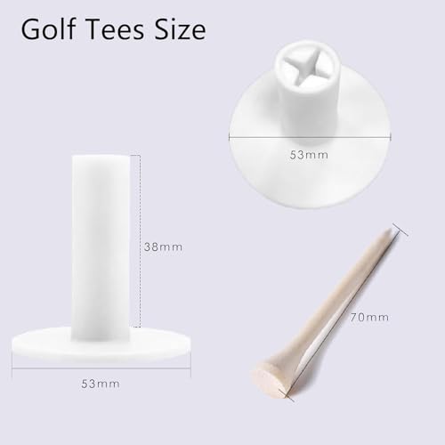 Brccee AC Rubber Golf Tees for Mats, Driving Range Tee, Golf Accessories for Indoor & Outdoor Practice - size: 1.5 "