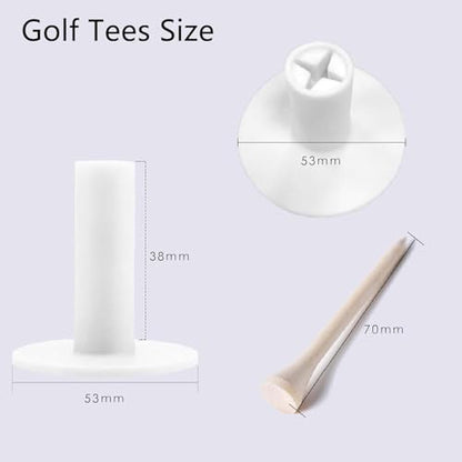 Brccee AC Rubber Golf Tees for Mats, Driving Range Tee, Golf Accessories for Indoor & Outdoor Practice - size: 1.5 "