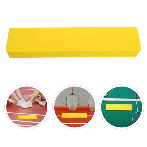16pcs Tennis Court Marking Discs Set, Yellow Sports Field Markers with Boundary Spot Indicators, Portable Court Measurement Tool for Training and Drill Layout on Grass Or Hard