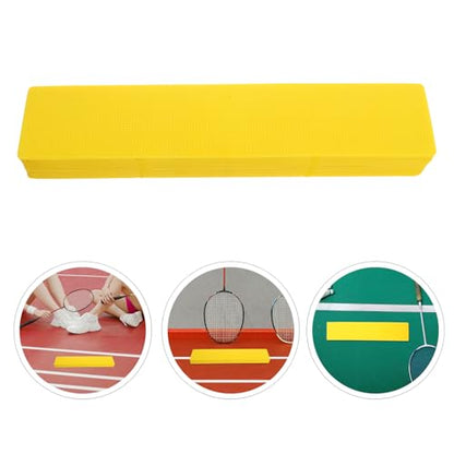 16pcs Tennis Court Marking Discs Set, Yellow Sports Field Markers with Boundary Spot Indicators, Portable Court Measurement Tool for Training and Drill Layout on Grass Or Hard