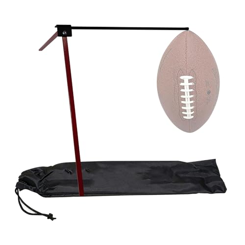 Ready Football Practice Stand Featuring Ergonomic Handle and Quick Setup Sturdy Football Shirt - color: Red