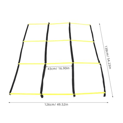 Agility Ladder Soccer Ladder Lightweight Foldable Speed Training Rope for Football Fitness Footwork Drills Youth and Adult Exercise