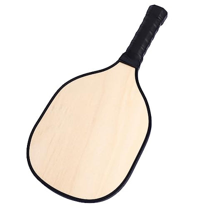 Lightweight Rackets Wood Paddle with Ergonomic Cushion Grip Racket Easy to Use Rackets with Ergonomic Cushion Grip