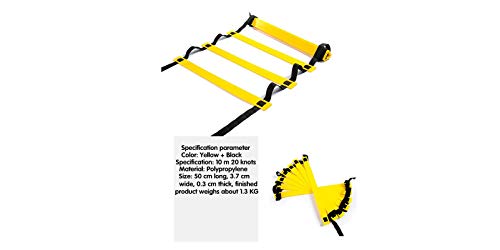 txmachine® Agility Ladders Speed Ladder Training Ladder for Soccer, Speed, Football Fitness Feet Training with Carry Bag - color: blue, size: 16.4ft/10 rungs