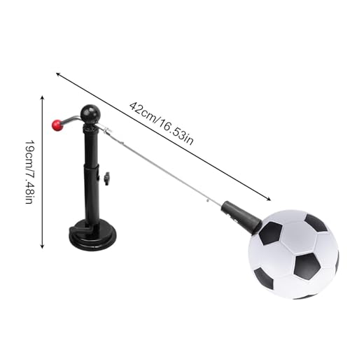 Soccer Feel Trainer - 100cm Kicking Portable Solo Practice Equipment, Throw Football Training Aid | Elastic Waist Belt Cord Control System for Indoor Outdoor Backyard Gym Playground Kids Boys