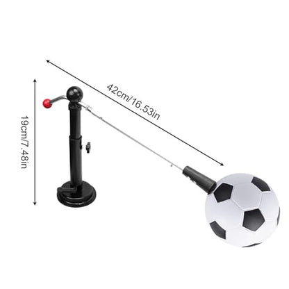 Soccer Feel Trainer - 100cm Kicking Portable Solo Practice Equipment, Throw Football Training Aid | Elastic Waist Belt Cord Control System for Indoor Outdoor Backyard Gym Playground Kids Boys