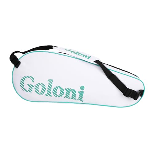 Goloni | 3 Racquet Tennis Bag, for Professional or Beginner Tennis Players, Rackets Cover Bag with Protective Pad & Lightweight | Unisex Design for Men, Women, Youth and Adults - color: Green
