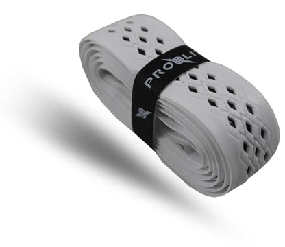 No-Sweat Diamond Grip for Pickleball Paddles, Tennis, Racquetball - color: White w/ Black Underlay, size: 1-Pack