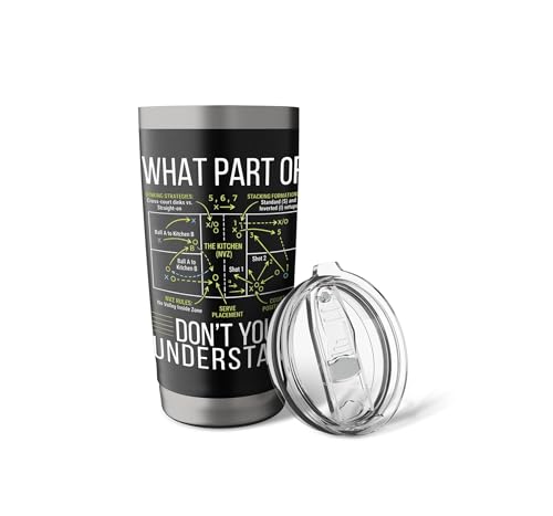 Pickleball Strategy Diagram Funny Sports Stainless Steel Insulated Tumbler