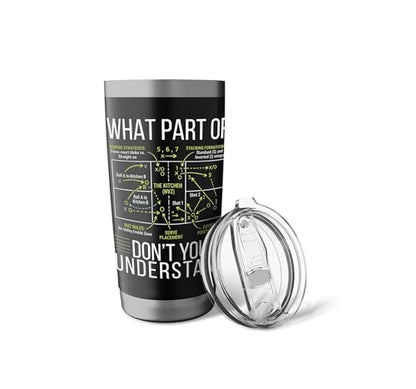 Pickleball Strategy Diagram Funny Sports Stainless Steel Insulated Tumbler