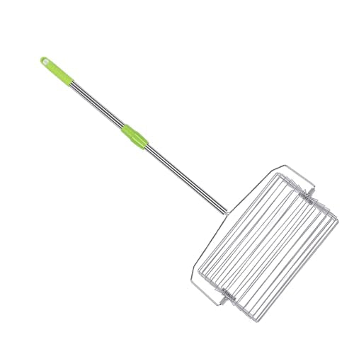 Tennis Ball Collector Roller, Stainless Steel No Bending Over Quick Rolling Picker, Telescopic Handle Ball Collector, Ideal for Up to 40 Tennis Balls, Easy Storage & Portable Use