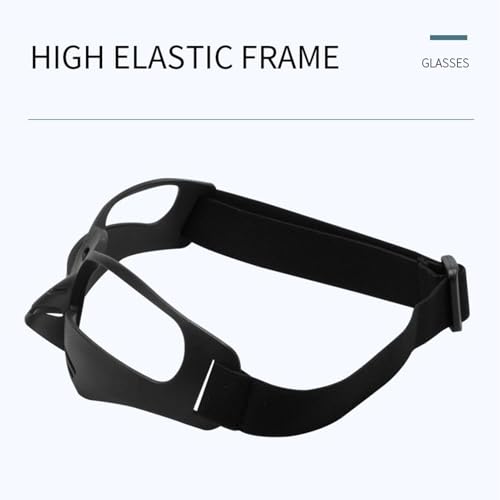 LESSO Basketball Dribbling Goggles Protective Sports Training Glasses for Adults Basketball Players - color: Black