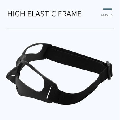 LESSO Basketball Dribbling Goggles Protective Sports Training Glasses for Adults Basketball Players - color: Black