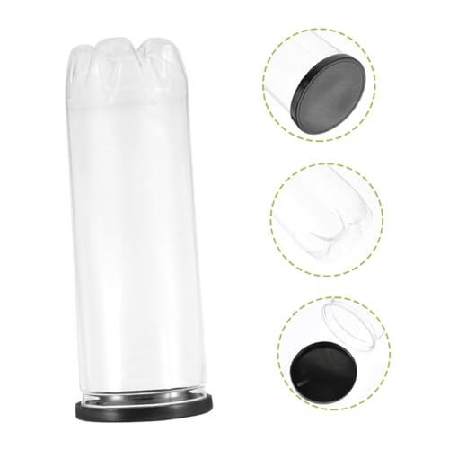 2pcs PVC Tennis Balls Holder Bottle Black Lid and Portable Tennis Organizer for Easy Storage and Transport of Balls