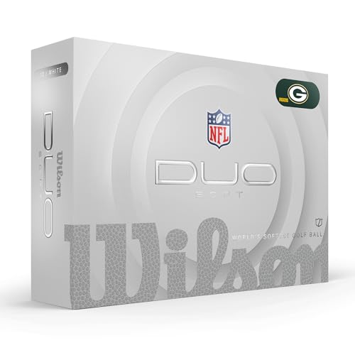 WILSON 2025 Duo Soft NFL Golf Ball - 12 Balls, White, Atlanta Falcons - color: Green Bay Packers