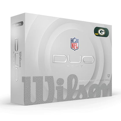 WILSON 2025 Duo Soft NFL Golf Ball - 12 Balls, White, Atlanta Falcons - color: Green Bay Packers
