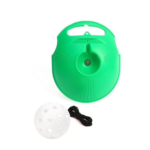 DYNWAVE Pickleball Trainer Pickleball Training Tool with Pickleball Ball Rope Enhances Skills Self Study Sports Pickleball Equipment, White
