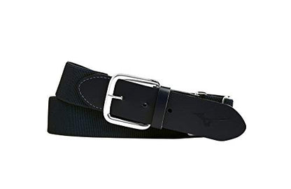 Mizuno Classic Elastic Baseball/Softball Belt | Youth and Adult - color: Black, size: Adult OSFM