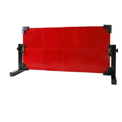 Table Tennis Rebound Board Rebounder with 8 Red Rubbers, Improved 2nd Generation Pingpong Return Board Self Training Equipment, Indoor/Outdoor Ping-Pong Table Rebound Board - size: 60x33x22.5cm(LxWxH)