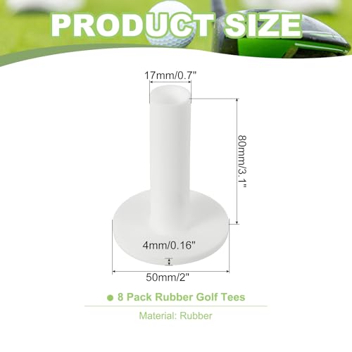 PATIKIL Rubber Golf Tee, Golf Practice Tees Training Driving Range Tee Stable Golf Ball Holder for Outdoor Indoor Hitting Mat