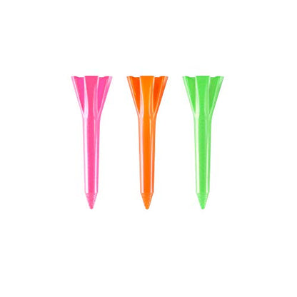 Izzo Plastic Golf Tees (100 Pack) - color: Neon Mix, style: 1.5 Inches