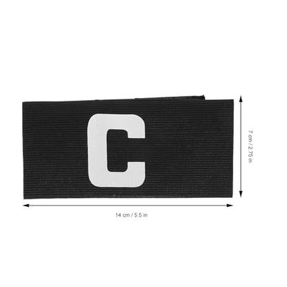 YARNOW 6 Pack Adjustable Soccer Captain Armband Black for Football Basketball Rugby with Elastic Anti-Drop Design Comfortable Fit for Youth and Adult Team Sports