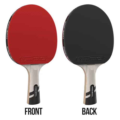 PRO-SPIN Ping Pong Paddles – ITTF Approved Professional Table Tennis Rackets with Carbon Fiber for Superior Control | 7-Ply Blade, Premium Rubber, 2.0mm Sponge - color: 2-Pack | Active Red
