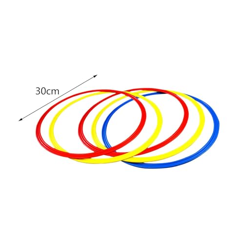 Agility Training Rings Set of 12 Football Speed Ladder Rings Workout Equipment Portable Sports Training Cones for Kids Adults
