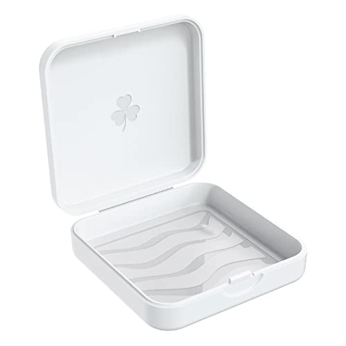 Aligner Case - Slim Retainer Box for Orthodontic Braces | Portable Dental Storage with Airflow Slots | Compact Carrying Case for Daily Use & Travel (1 Pack, White) - color: 1pcs white
