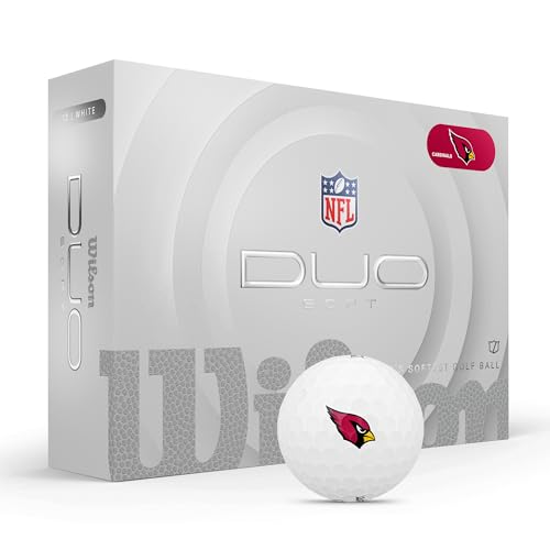 WILSON 2025 Duo Soft NFL Golf Ball - 12 Balls, White, Atlanta Falcons - color: Arizona Cardinals