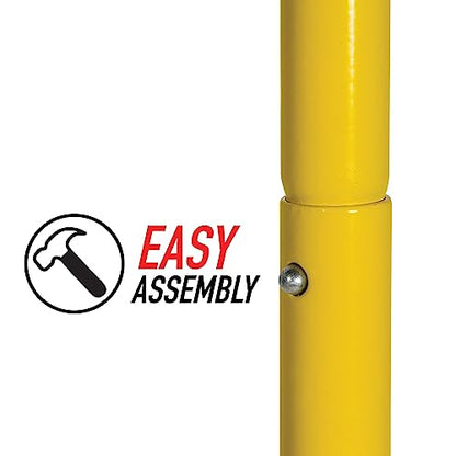 Franklin Sports Authentic Steel Football Goal Post 8.5' x 5.5' - Post for Kids - Football Goal Post Set - Kicking Field Goals - Youth Football Set - Portable Football Goal Post - style: Standard Goal Post