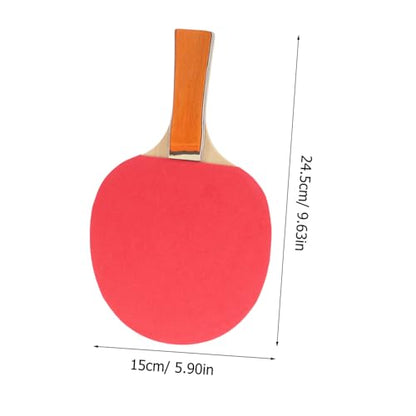 Toddmomy Rubber Faced Table Tennis Racket Set Paddles Balls and Comfortable for Beginners and Skill Levels for Indoor and