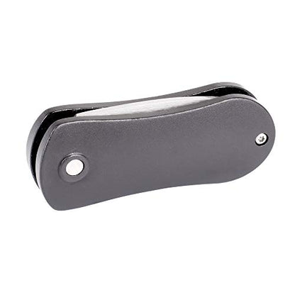 Mile High Life Golf Divot Repair Tool, All Metal Foldable Divot Tool with Pop-up Button & Magnetic Ball Marker - color: Gray Undulate
