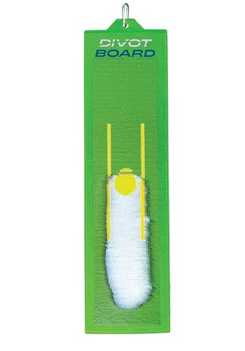 Divot Board Golf Training Aid – Instant Feedback for Swing Path, Low Point & Impact | Improve Ball Striking Indoors or Outdoors | Golf Swing Trainer for Home Practice & Consistent Contact