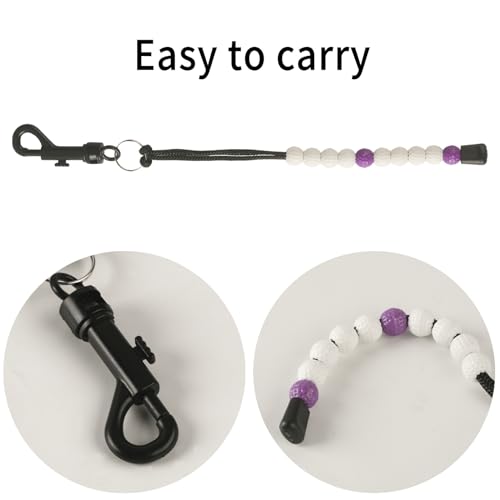 1 Piece Golf Beads Score Counter with Clip, Golf Stroke Score Count Keeper Putting Score Counter for Referee Caddy Golfer