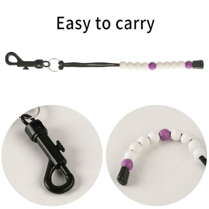 1 Piece Golf Beads Score Counter with Clip, Golf Stroke Score Count Keeper Putting Score Counter for Referee Caddy Golfer