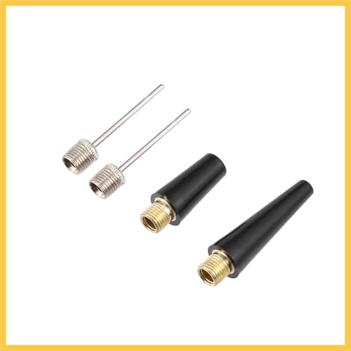 1 Set Portable Air Pump with Inflation Needle Tapered Nozzles Extension Hose for Bicycle Wheel Tire Inflator Auto Replacement Parts