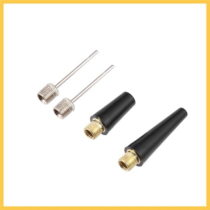 1 Set Portable Air Pump with Inflation Needle Tapered Nozzles Extension Hose for Bicycle Wheel Tire Inflator Auto Replacement Parts