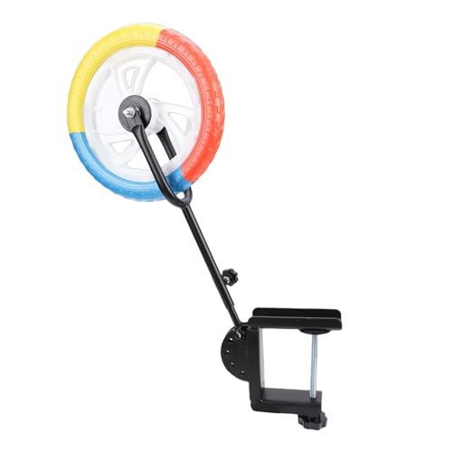 MAVIS LAVEN Table Tennis Practice Trainer, Iron Stroke Trainer Wheel with Adjustable Arm for Home Use and Coordination Drills