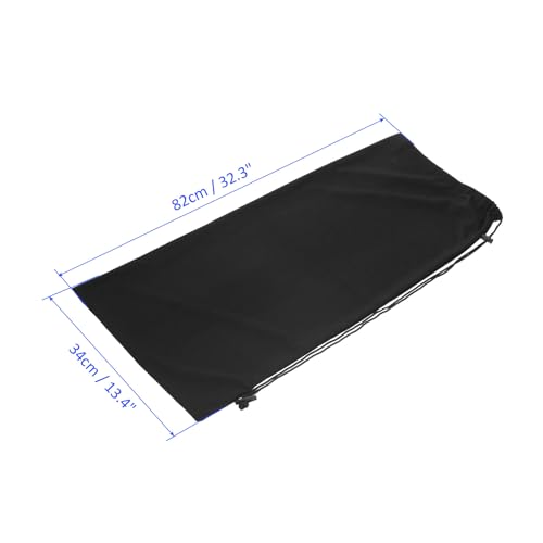 M METERXITY Tennis Racket Cover Bag - Velvet Pouch Tennis Racquet Bag, Single Shoulder, Apply to Tennis Sports (82 x 34 Cm, Black)