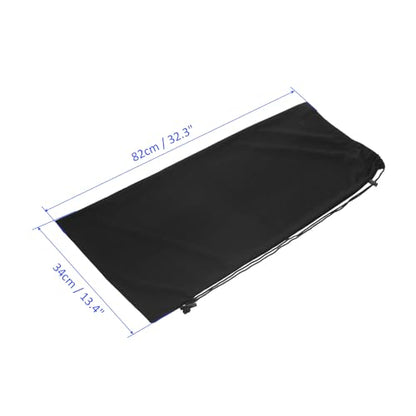M METERXITY Tennis Racket Cover Bag - Velvet Pouch Tennis Racquet Bag, Single Shoulder, Apply to Tennis Sports (82 x 34 Cm, Black)