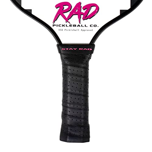 RAD Pickleball Paddle – USAPA Approved Pickleball Racket – Fiberglass Surface with Spin Grit Tech – Carbon Fiber Pickleball Paddle for Power & Control – Indoor & Outdoor - color: Hot Pink