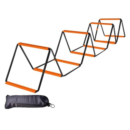 Menolana Agility Ladder Football Footwork Ladder Balance Foldable Agility Training Equipment Speed Ladder for Outdoor Sports Workout - size: 10 Grids With Bag