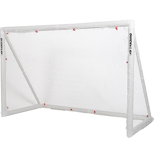 QUICKPLAY Q-Fold Soccer Goal | 30-Second Folding Design for Easy Setup | Portable & Weatherproof uPVC Soccer Goal for Backyard | Durable Post for Adults & Kids - style: 8 x 5'