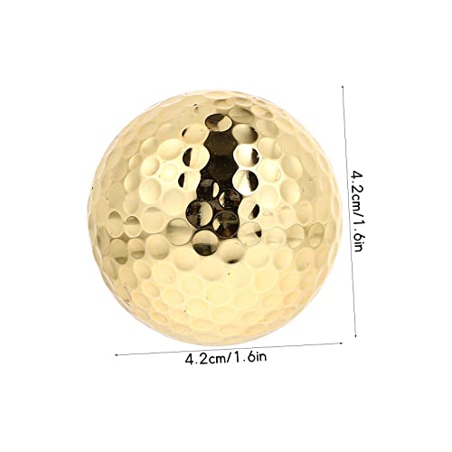 VICASKY Gold Golf Balls 2-Layer Training Aid for Putting Practice Sturdy Golf Training Tool for Indoor and Outdoor Use