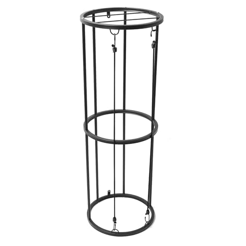 Garage Ball Storage Vertical Ball Rack for Soccer Volleyball Football Basketball Ball Cage Organizer for Kids Room Garage Home 2 Layer