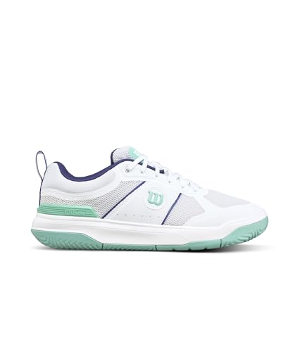 Wilson Pickle Pro - color: White/Bay/Skipper Blue, size: 6